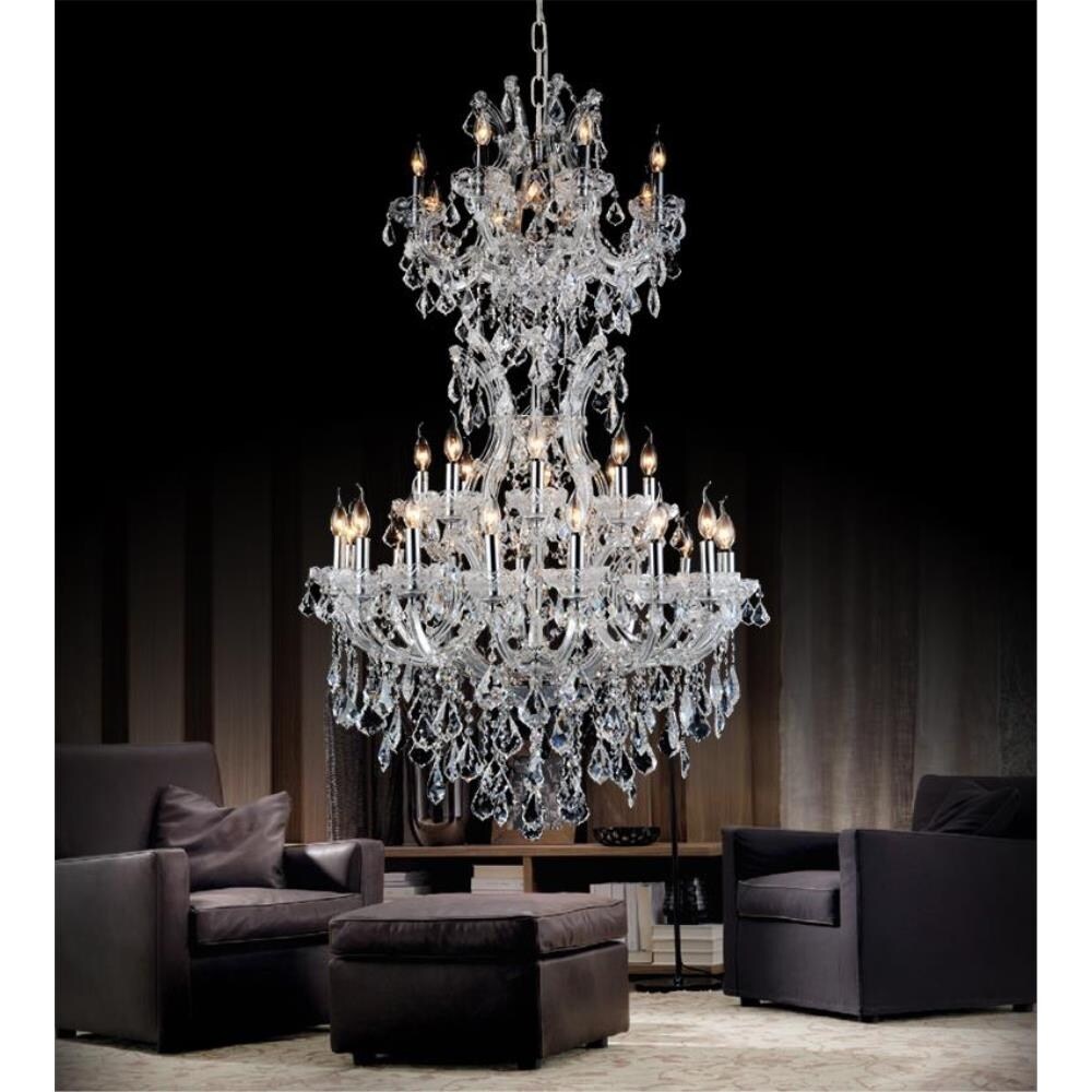 Giuseppe Lighting 14 Light Chandelier Luminous Chrome - Exact Size