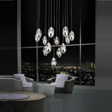 Giuseppe Lighting 5080P24ST2R LED Chandelier Ring Chrome - Exact Size