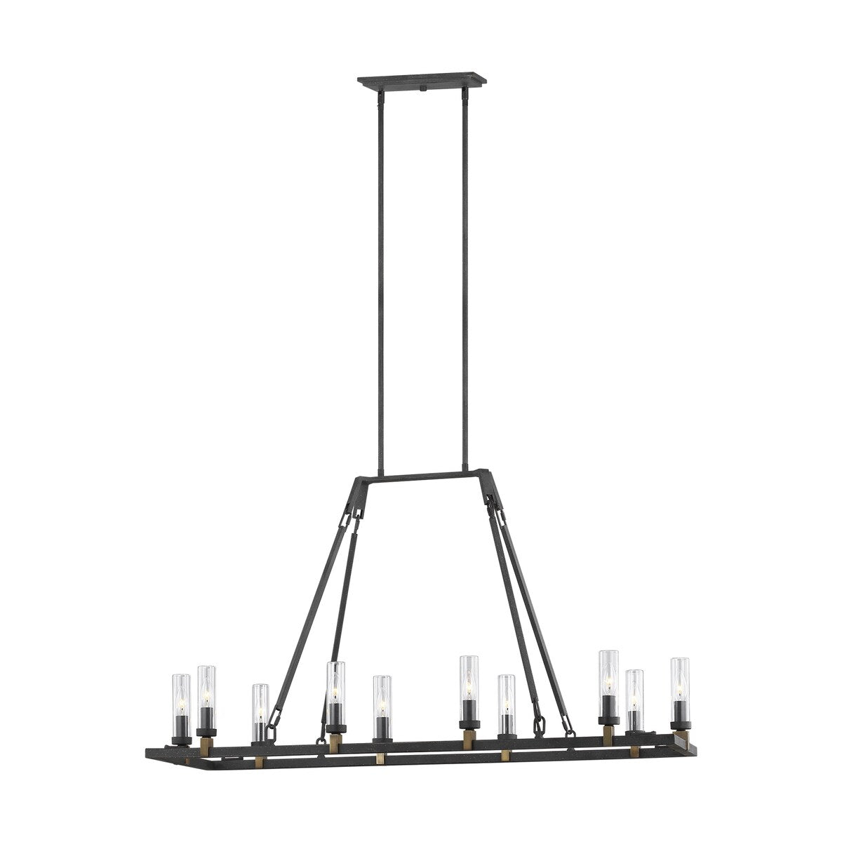 Guisseppe Outdoors Ten Light Chandelier Landen Antique Forged Iron - Exact Size