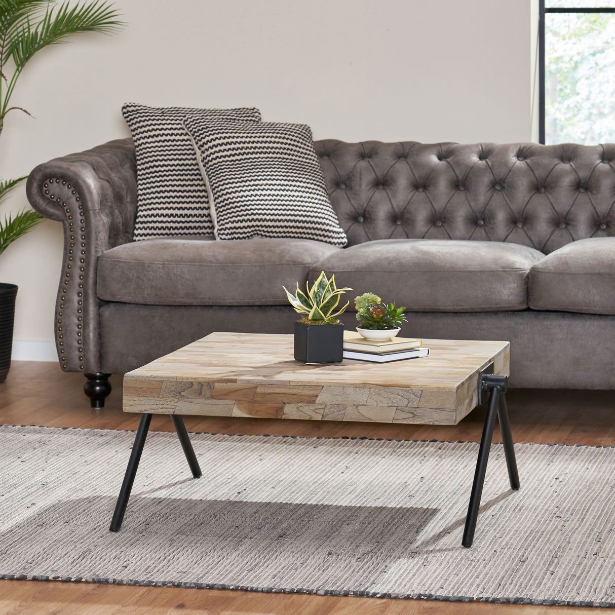 Gurley Mango Wood Coffee Table by Christopher Knight Home
