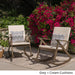 Gus Outdoor Wood Rocking Chair (Set of 2) by Christopher Knight Home