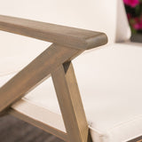 Gus Outdoor Wood Rocking Chair (Set of 2) by Christopher Knight Home
