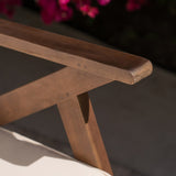 Gus Outdoor Wood Rocking Chair (Set of 2) by Christopher Knight Home