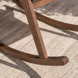 Gus Outdoor Wood Rocking Chair (Set of 2) by Christopher Knight Home