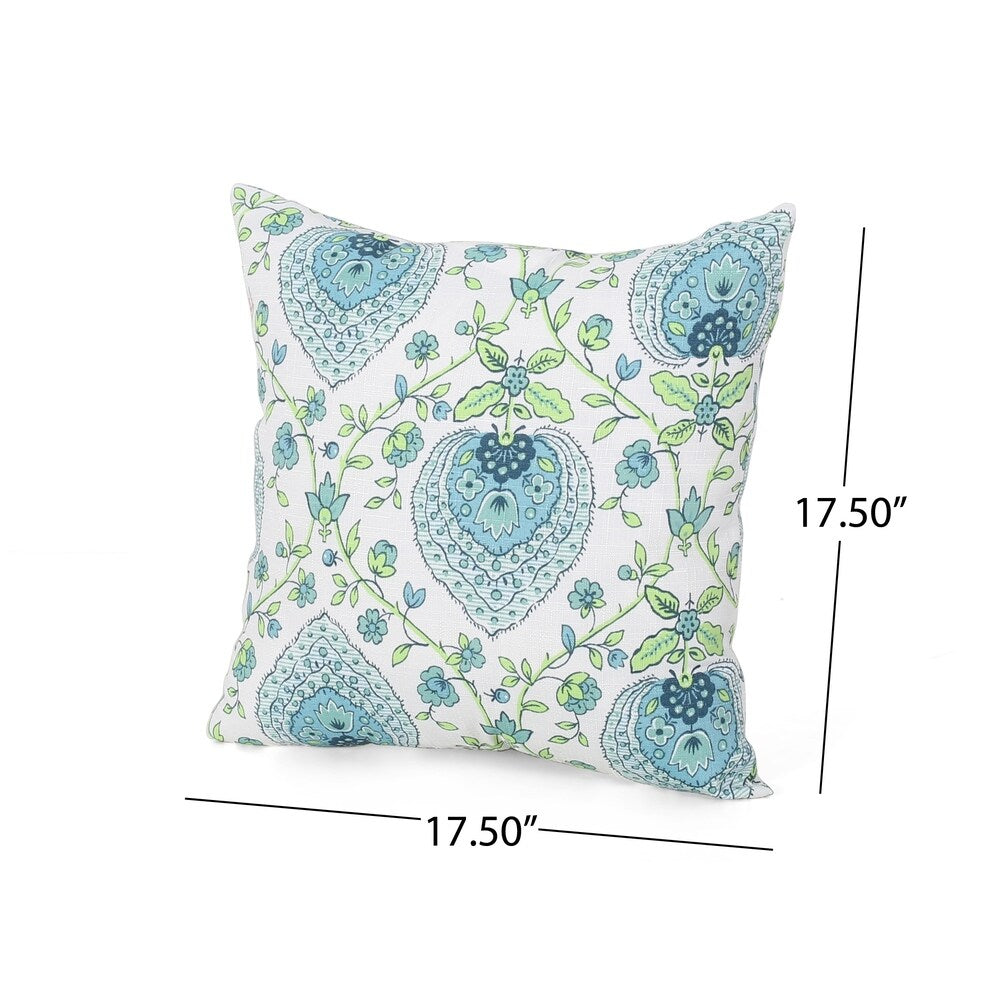 Gustave Modern Water Resistant Fabric Throw Pillow Cover by Christopher Knight Home