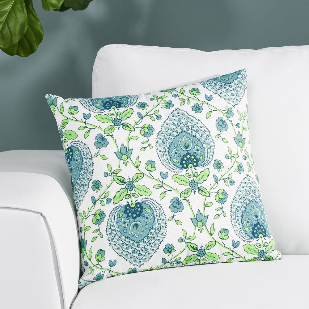 Gustave Modern Water Resistant Fabric Throw Pillow Cover by Christopher Knight Home