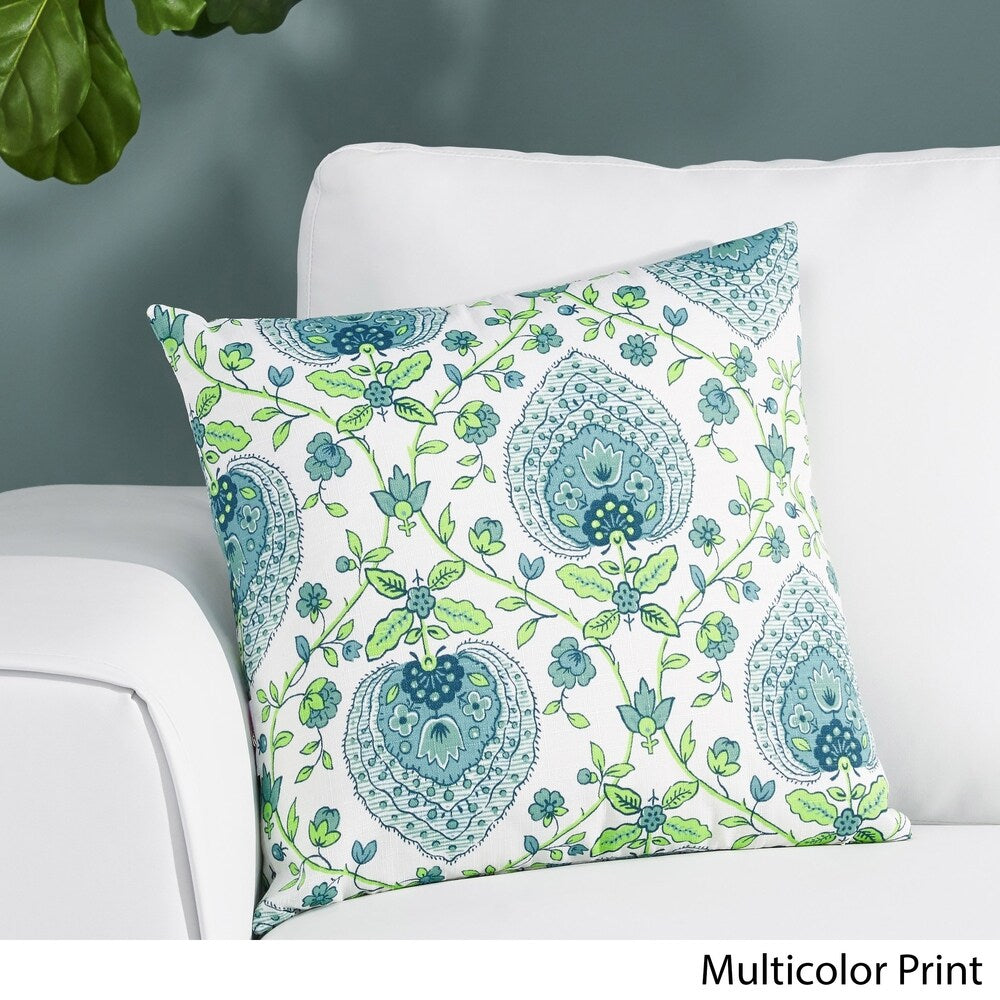 Gustave Modern Water Resistant Fabric Throw Pillow Cover by Christopher Knight Home