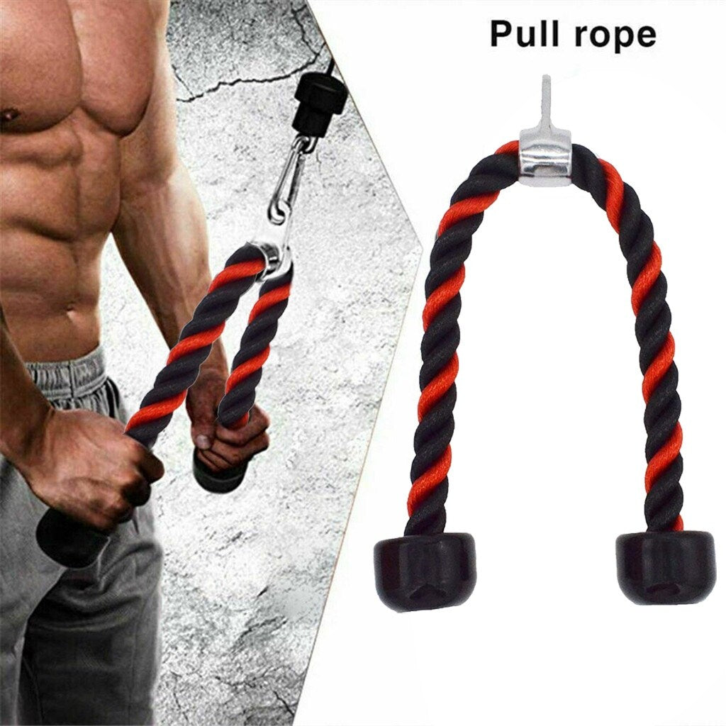 Gym Fitness Tricep Rope Biceps Strength Training Body build Exercise Equipment #