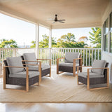 Gymojoy Patio Chair Outdoor High Back Chairs Set Of 4