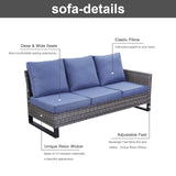 Gymojoy Sectional Sofa High Back Patio Sofa