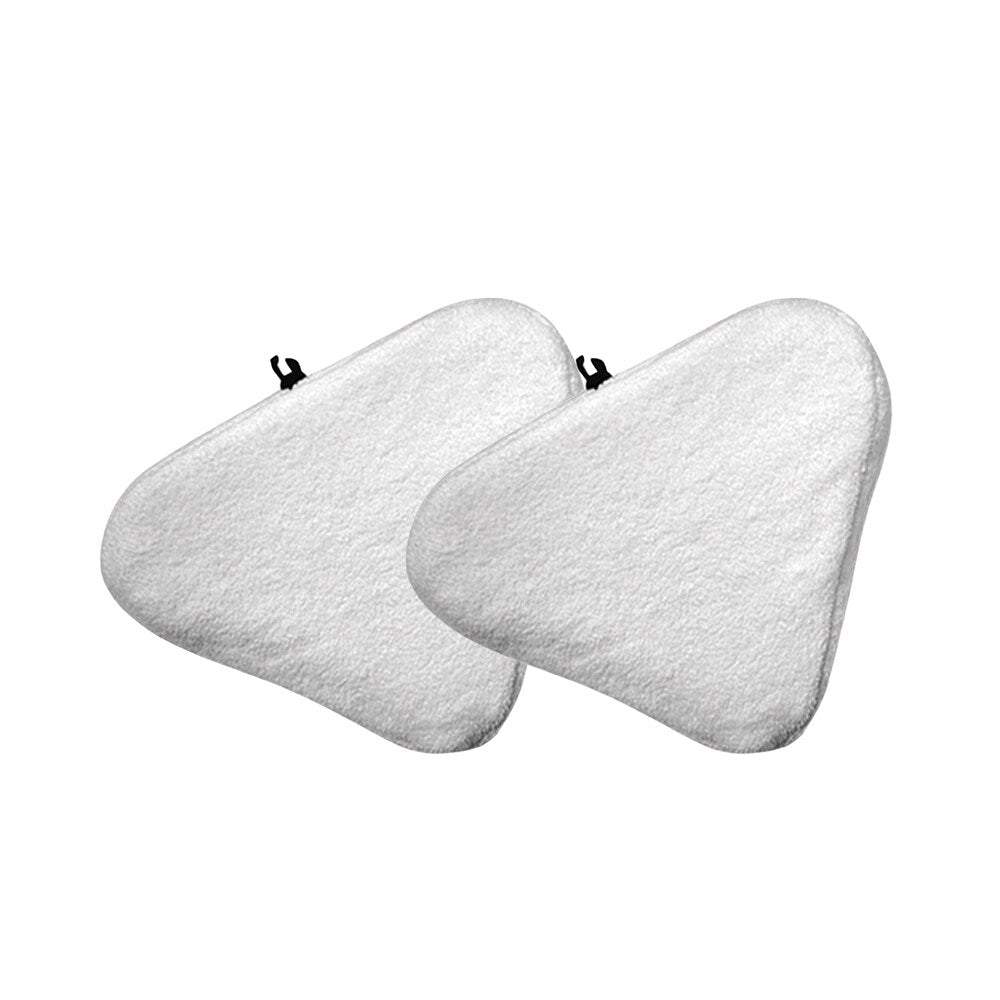 2pk Replacement Microfiber Steam Mop Pads, Fits H20 Ti & Steamboy Mops - White