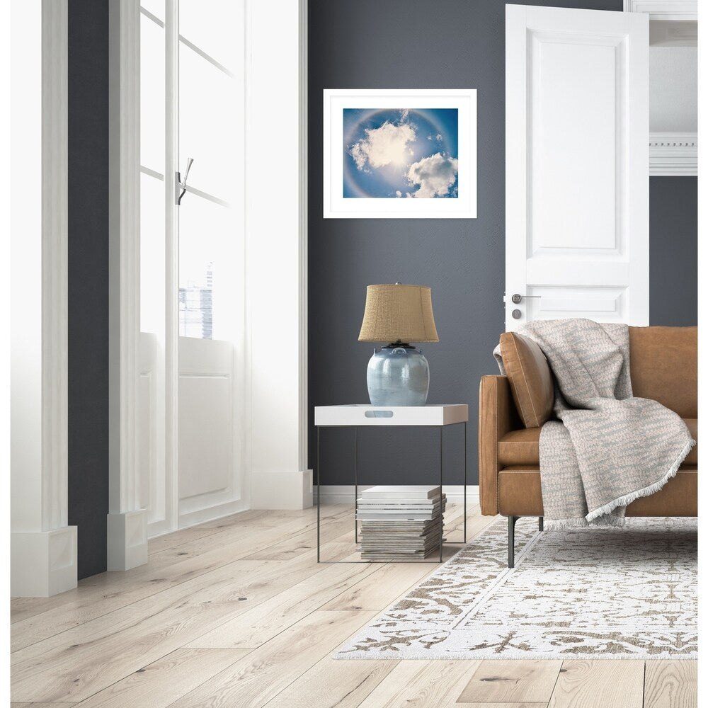 HALO White Framed Giclee Print By Kavka Designs