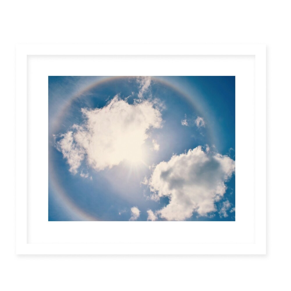 HALO White Framed Giclee Print By Kavka Designs