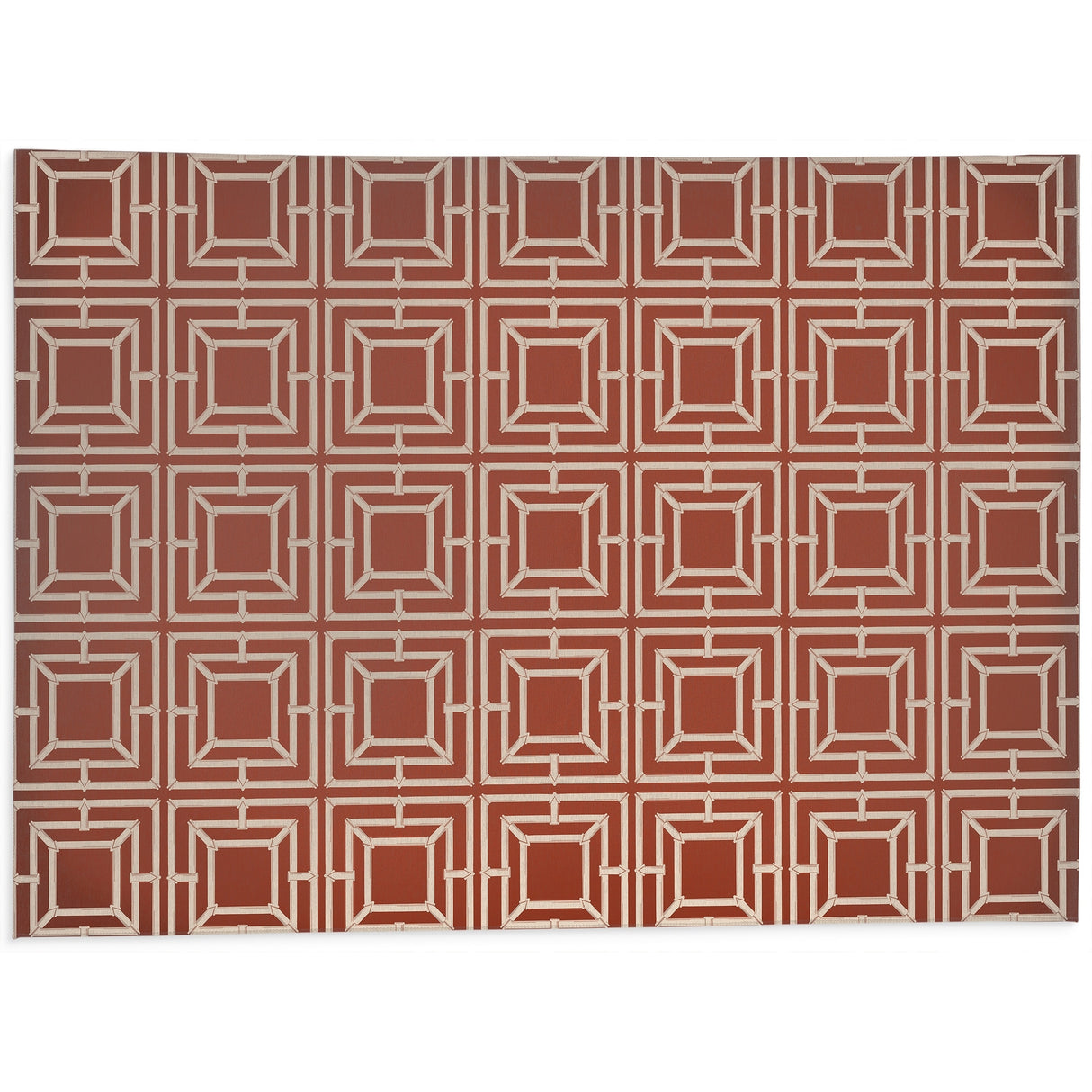 HAMPTON BAMBOO RUST Bath Rug By Kavka Designs