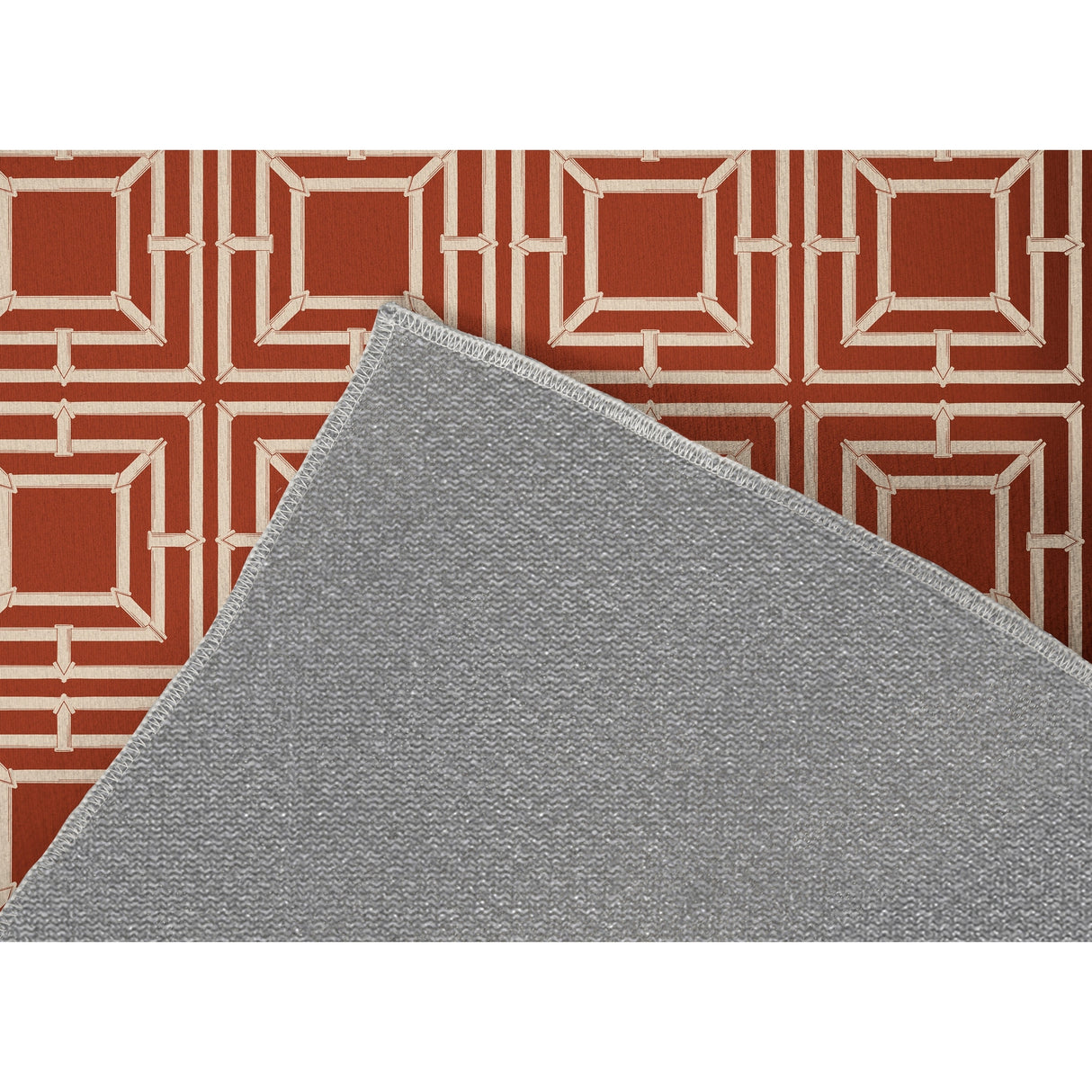 HAMPTON BAMBOO RUST Bath Rug By Kavka Designs
