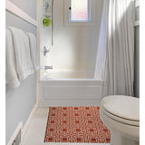 HAMPTON BAMBOO RUST Bath Rug By Kavka Designs