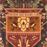 HERAT ORIENTAL Hand-Knotted Tribal Balouchi Prayer Wool Rug - 2'10 x 4'4