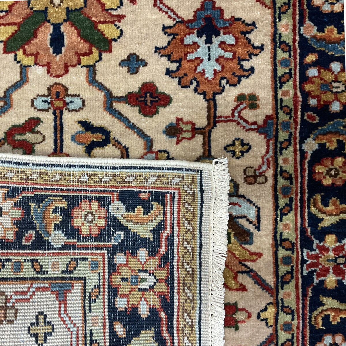 HERAT ORIENTAL Hand-knotted 2'6 x 8' Indo Serapi Wool Runner - 2'6" x 8'
