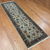 HERAT ORIENTAL Hand-knotted 2'6 x 8' Indo Serapi Wool Runner - 2'6" x 8'