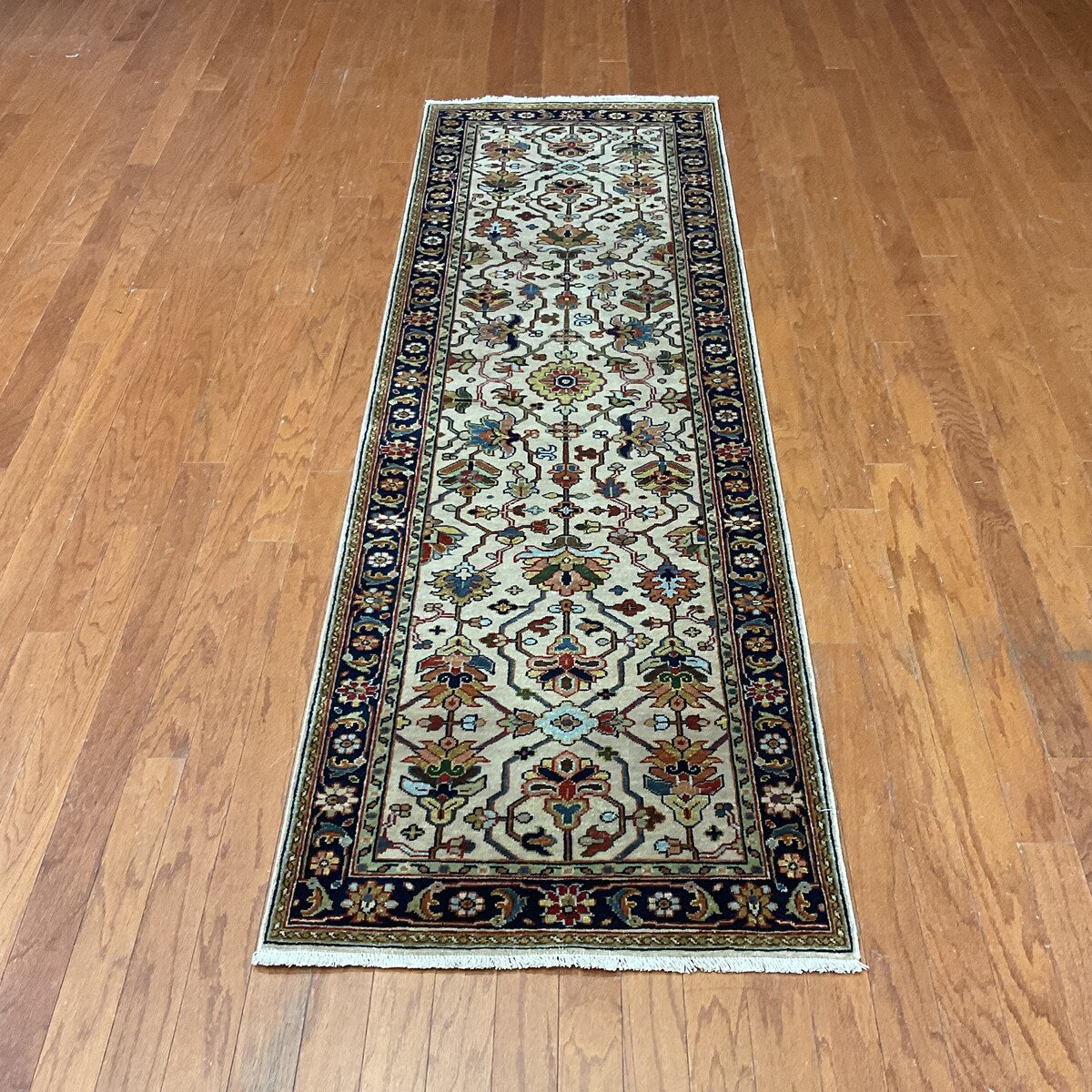 HERAT ORIENTAL Hand-knotted 2'6 x 8' Indo Serapi Wool Runner - 2'6" x 8'