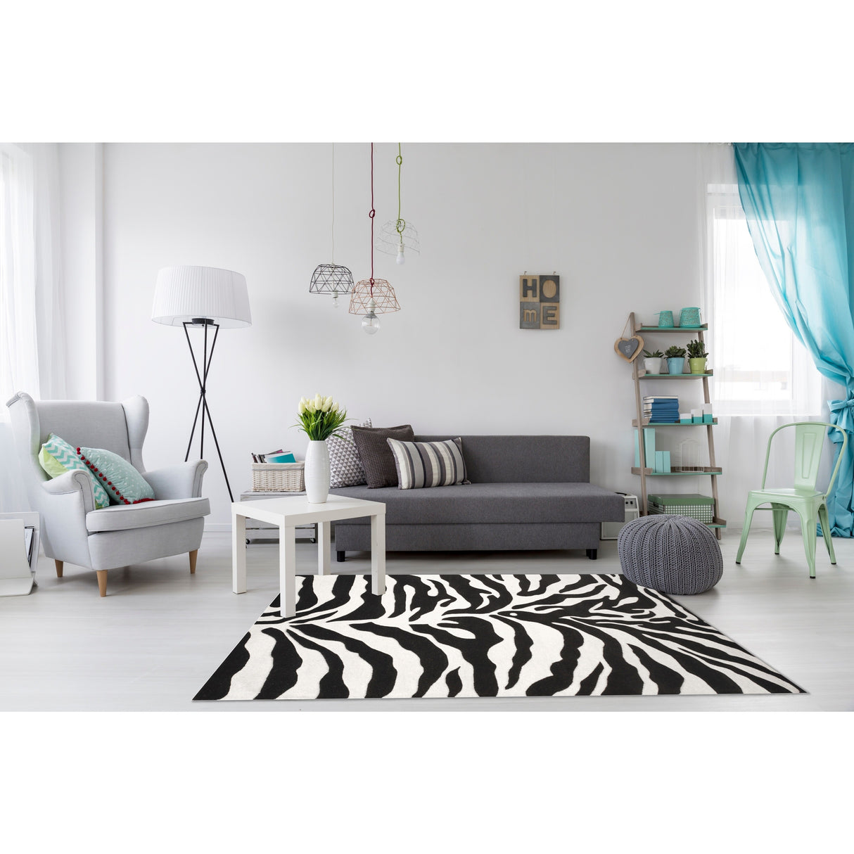 HERAT ORIENTAL Handmade Tibetan Zebra Wool Rug Collection