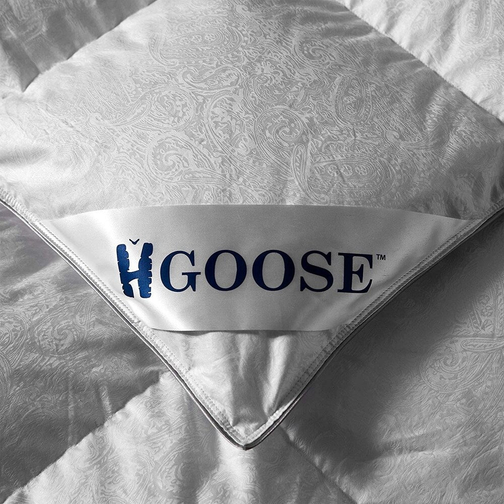 Jacquard 90% Hungarian Goose Down Comforter - Oversized