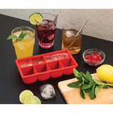 HIC Kitchen Big Block Silicone Ice Cube Tray, Set of 2