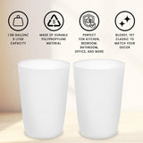 HOLD N’ STORAGE - Set of 2 Small Trash Can with Open Top for Compact and Tight Spaces – 1.58 Gallon Capacity