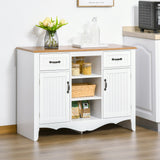 HOMCOM 42" Accent Sideboard Storage Cabinet, Serving Buffet with Drawers and Adjustable Shelves for Dining Room, Living Room