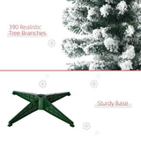 HOMCOM 6' Snow Flocked Artificial Pencil Christmas Tree, Slim Xmas Tree, Green - 5.89 ft