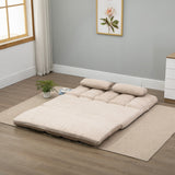 HOMCOM Convertible 7 Adjustable Positions Folding Couch Bed