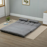 HOMCOM Convertible 7 Adjustable Positions Folding Couch Bed