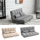 HOMCOM Convertible 7 Adjustable Positions Folding Couch Bed
