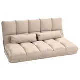 HOMCOM Convertible 7 Adjustable Positions Folding Couch Bed