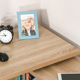 HOMCOM L-Shaped Rotating Computer Desk Home Office Study Workstation with Storage Shelves, Cabinet and Drawer for Home & Office