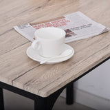 HOMCOM Modern 5-Piece Wooden Dining Kitchen table set 1 Table 4 Chairs Metal legs