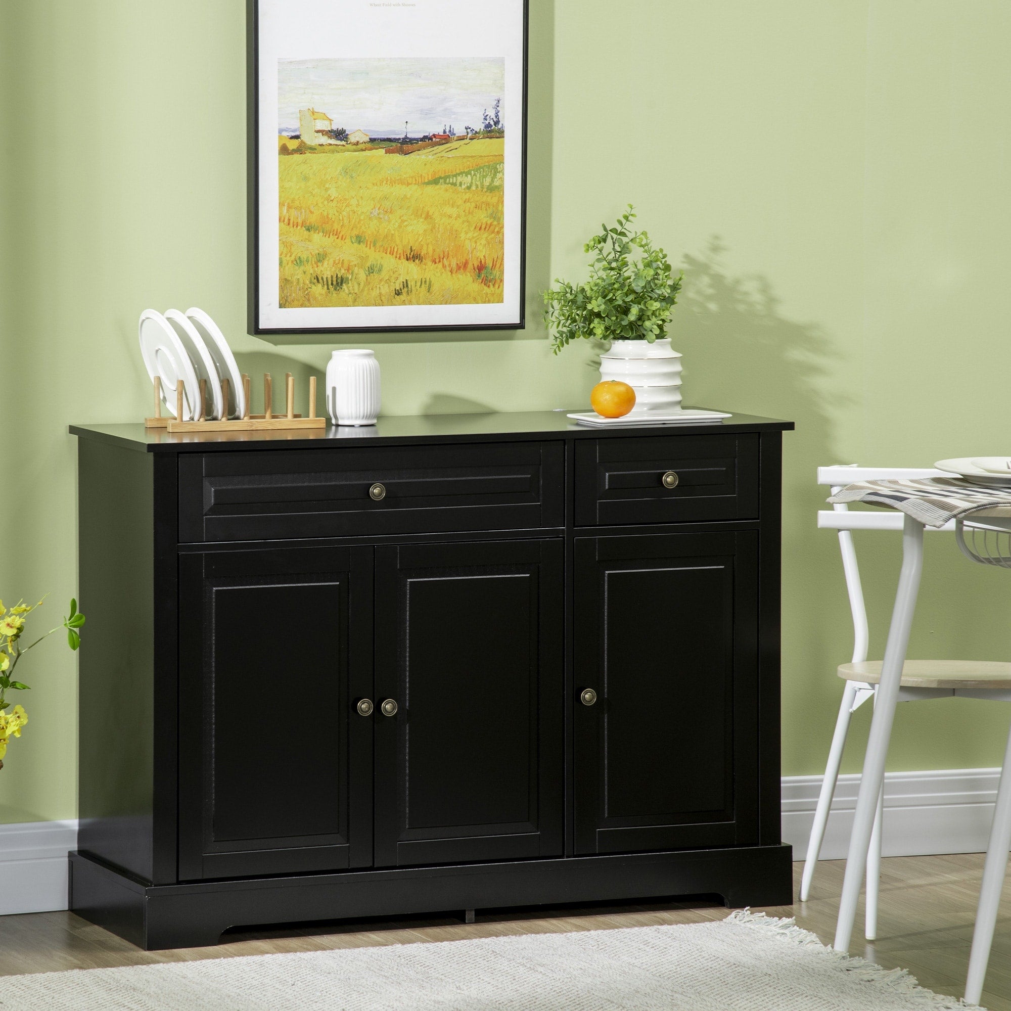 Black kitchen sideboard hotsell