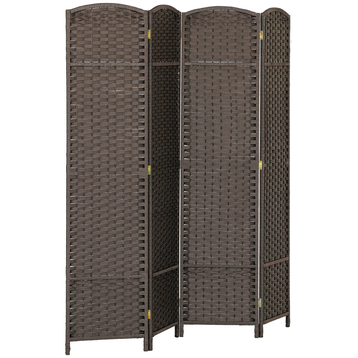 HOMCOM Room Divider, 4 Panel Folding Privacy Screen, 5.6' Tall Freestanding Partition