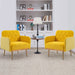 HOMEFUN Accent Chair ,leisure single chair with Golden feet