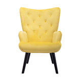 HOMEFUN Accent Chair ,leisure single chair with Golden feet