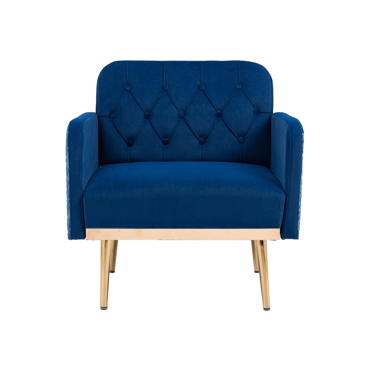 HOMEFUN Accent Chair ,leisure single chair with Golden feet