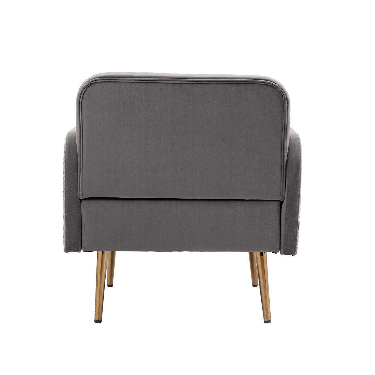 HOMEFUN Accent Chair ,leisure single chair with Golden feet