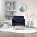 HOMEFUN Accent Chair ,leisure single chair with Golden feet