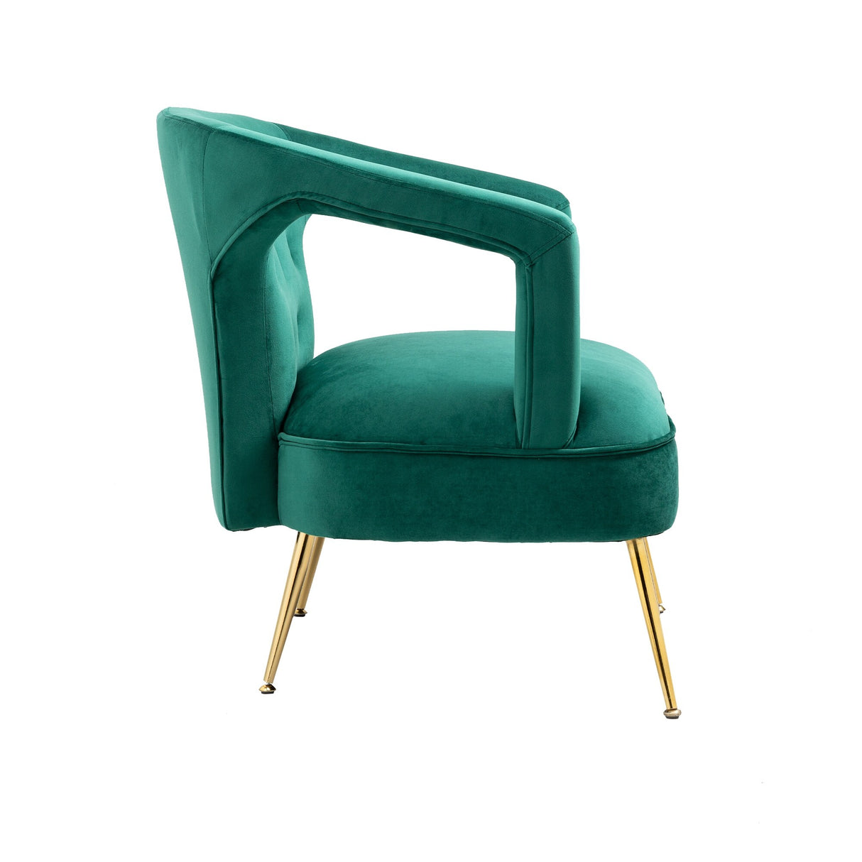 HOMEFUN Accent Chair ,leisure single chair with Golden feet