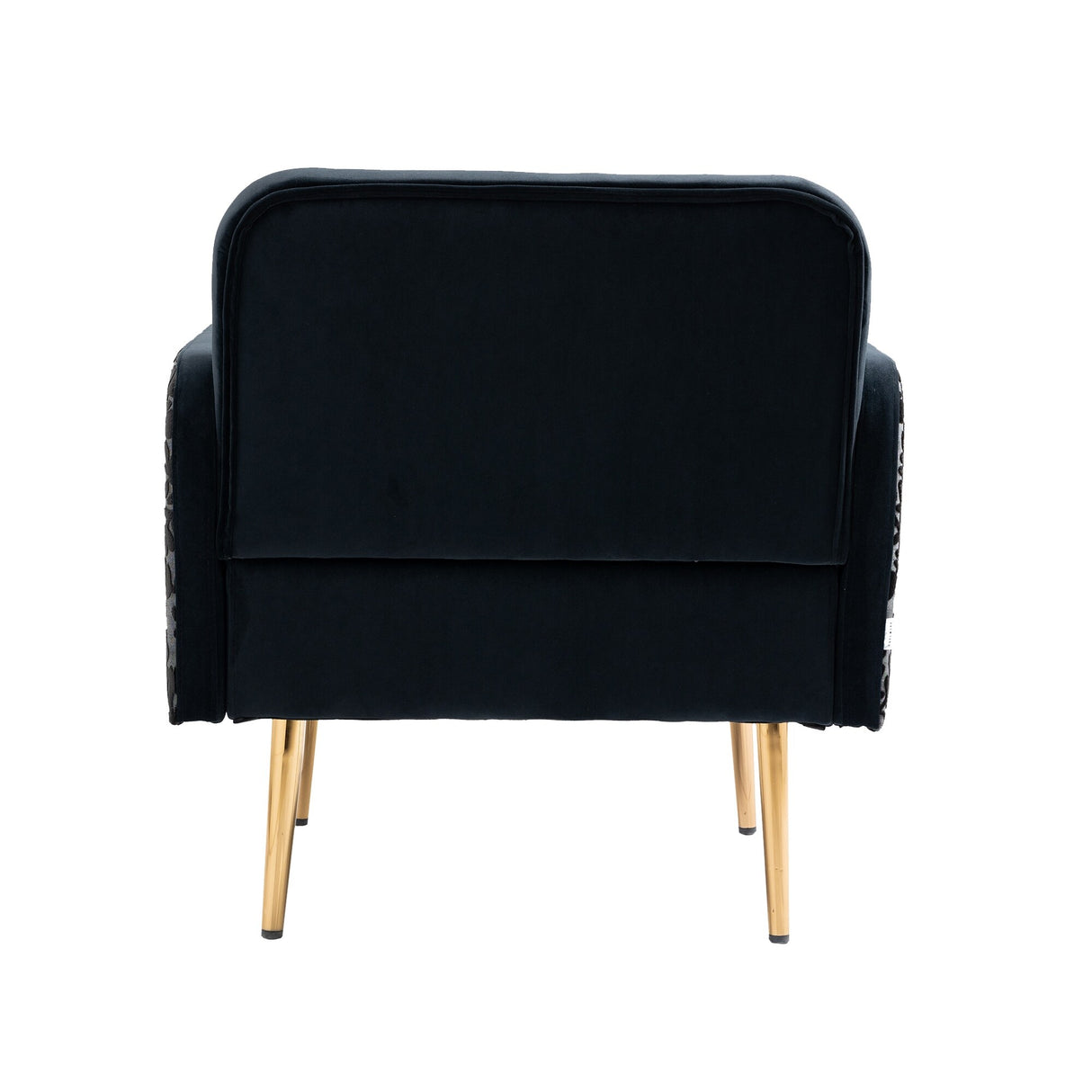 HOMEFUN Accent Chair ,leisure single chair with Golden feet