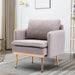 HOMEFUN Accent Chair ,leisure single chair with Golden feet
