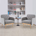 HOMEFUN Accent Chair ,leisure single chair with Golden feet