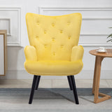 HOMEFUN Accent Chair ,leisure single chair with Golden feet
