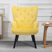 HOMEFUN Accent Chair ,leisure single chair with Golden feet