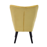 HOMEFUN Accent Chair ,leisure single chair with Golden feet